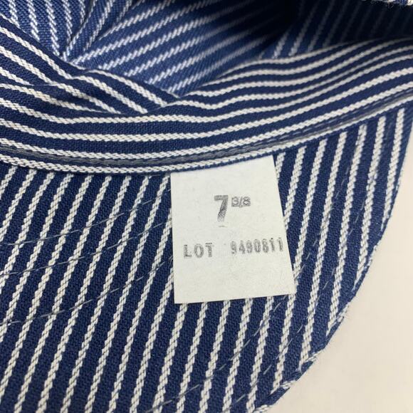 NWT Red Rock Railroad Engineer Conductor Train Stripe Hat Mens 7 3/8 - Picture 3 of 8